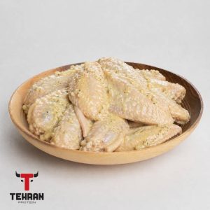 بال مرغ کبابی سیر و کره